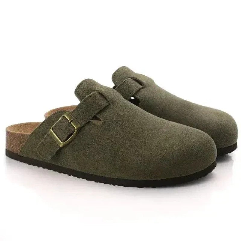 Lian – Sandale Boston din piele suede