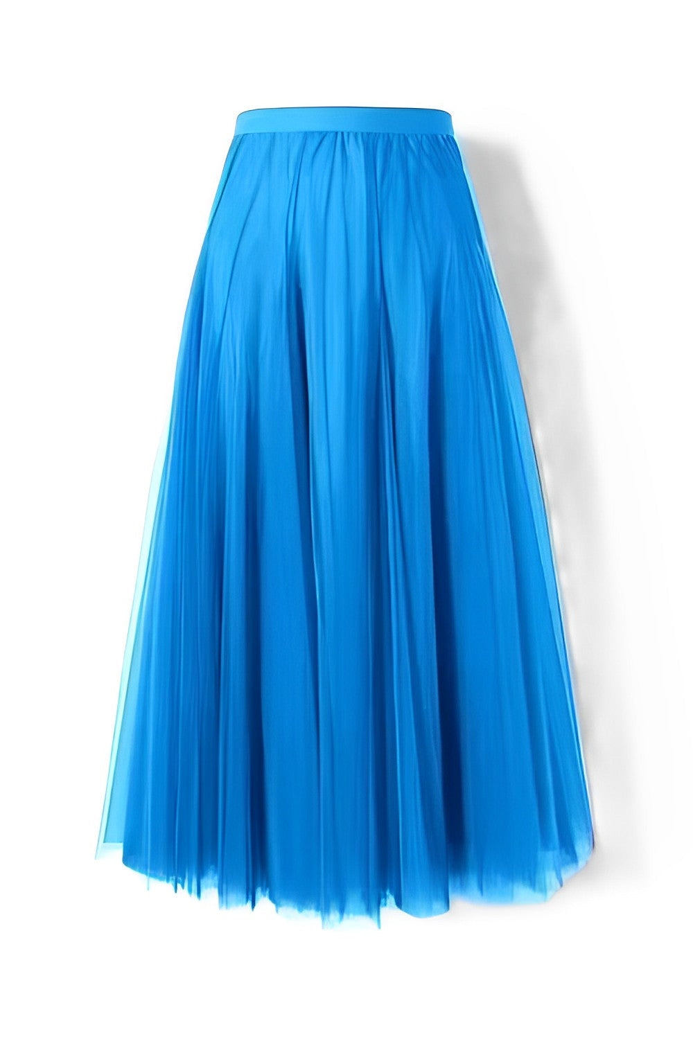 Maleah – Fustă midi pliată din material de plasă