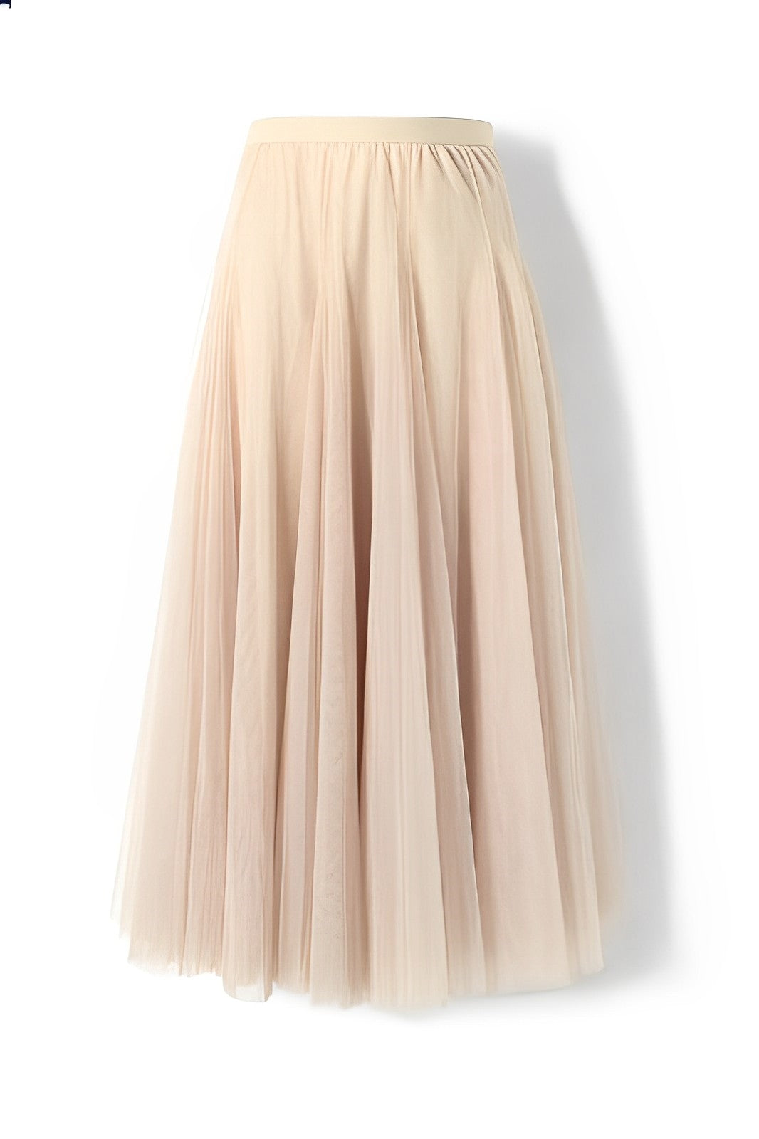 Maleah – Fustă midi pliată din material de plasă