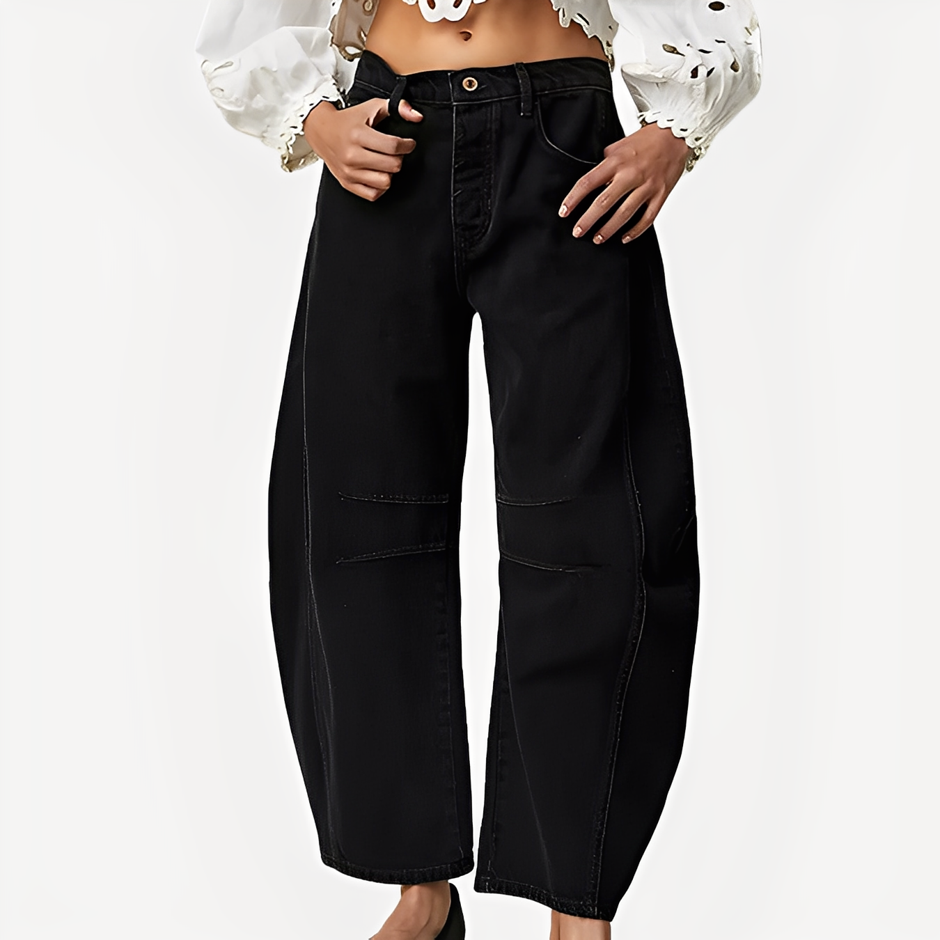 Celestine - Blugi pentru femei cu croială largă și stil clasic