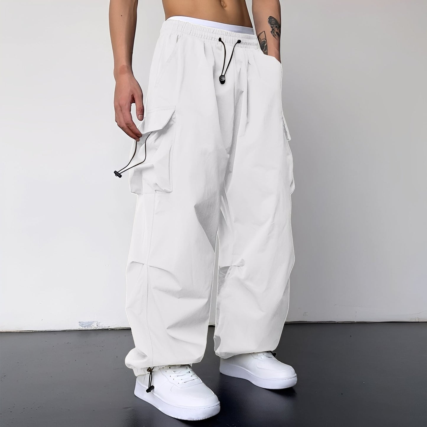 Kaleb - Pantaloni baggy cargo trendy pentru bărbați