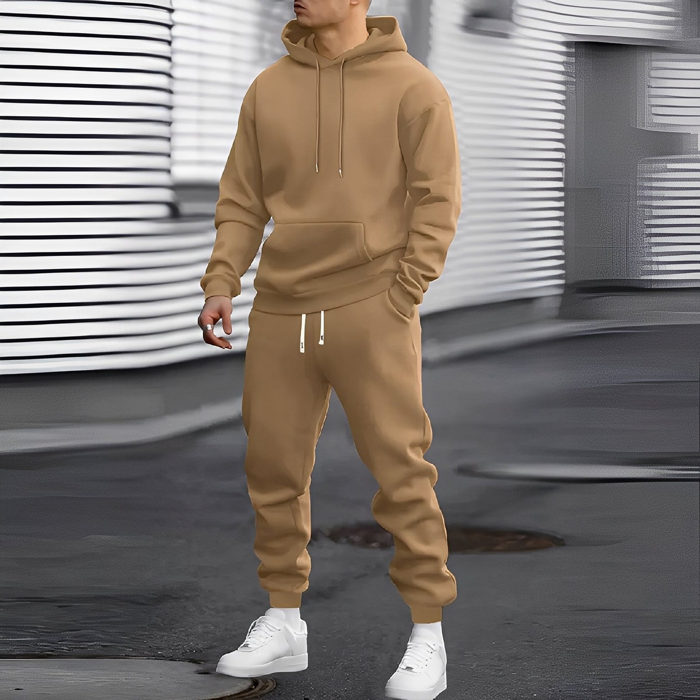 Arvel - Set confortabil de trening cu glugă pentru bărbați