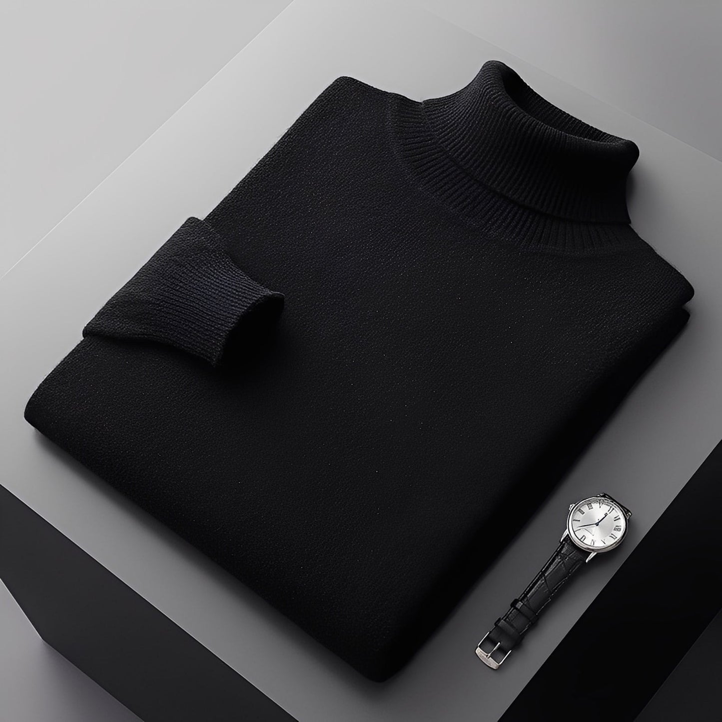 Osborn - Pulover bărbați elegant cu guler înalt din cașmir