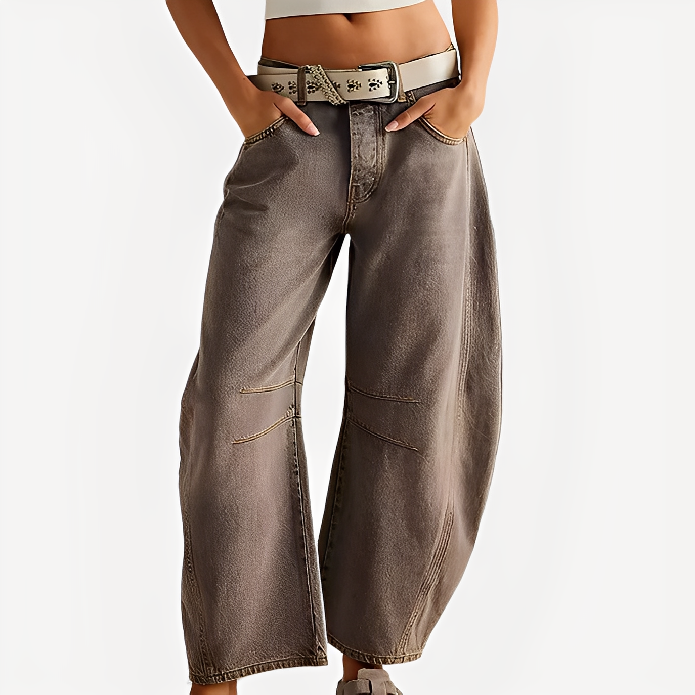 Celestine - Blugi pentru femei cu croială largă și stil clasic