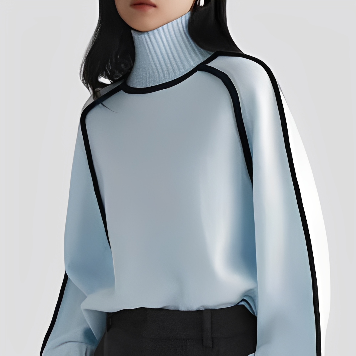 Azalea - Pulover delicat și stilat cu guler înalt pentru femei