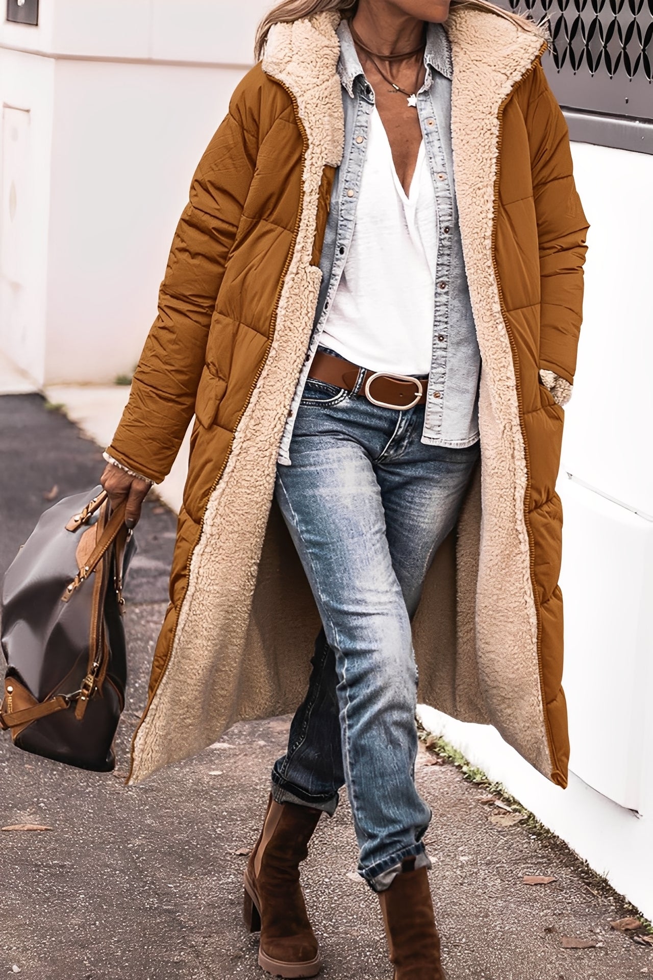 Carina - Parka cu Glugă Elegantă pentru Femei