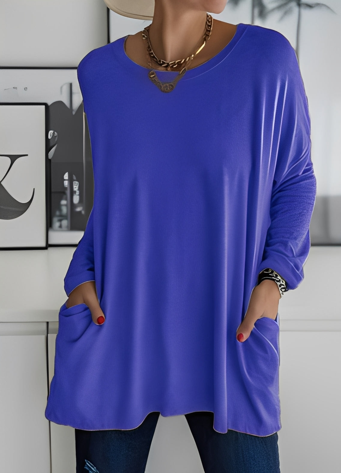 Shanene - Pulover pentru femei, confortabil și simplist