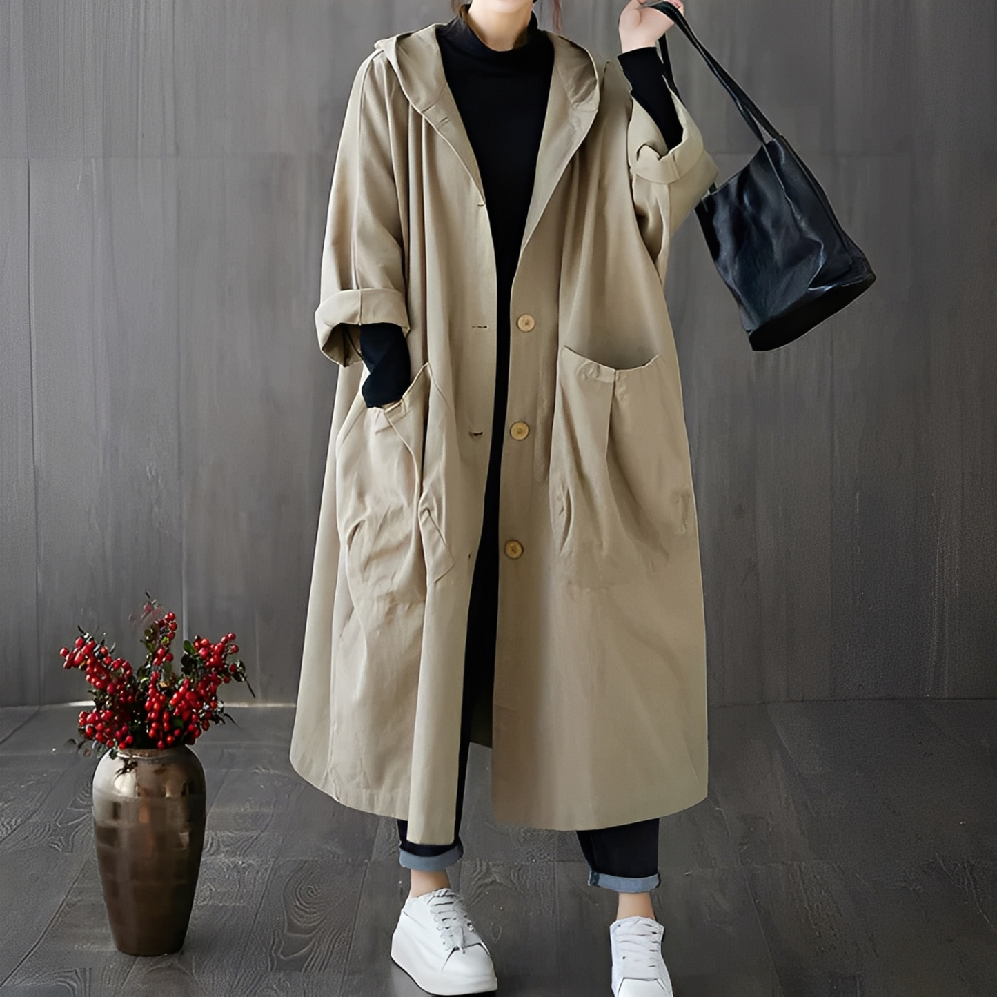Dael - Trench-coat oversize pentru femei