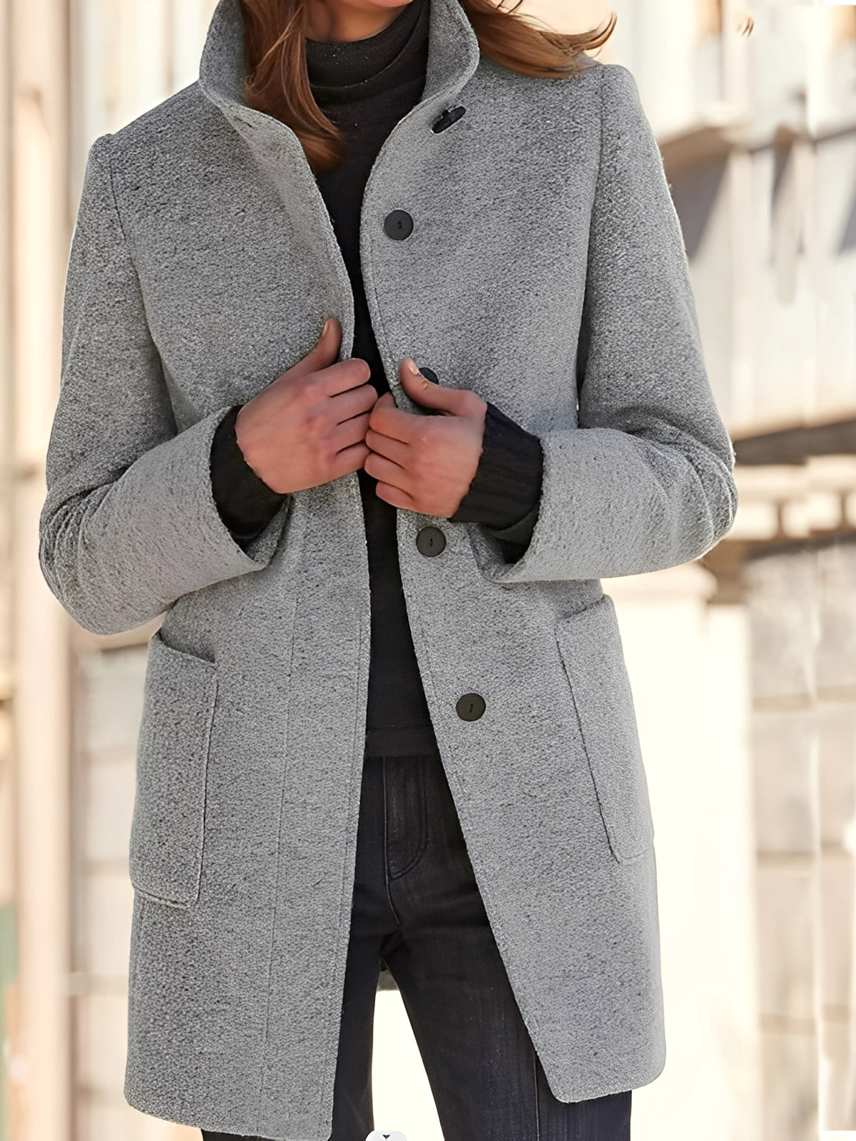 Julissa - Manta de iarnă caldă cu buzunar pentru femei