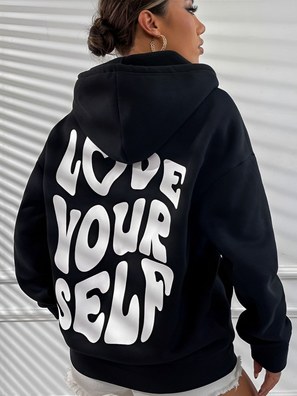 Daria – Hoodie din bumbac cu model