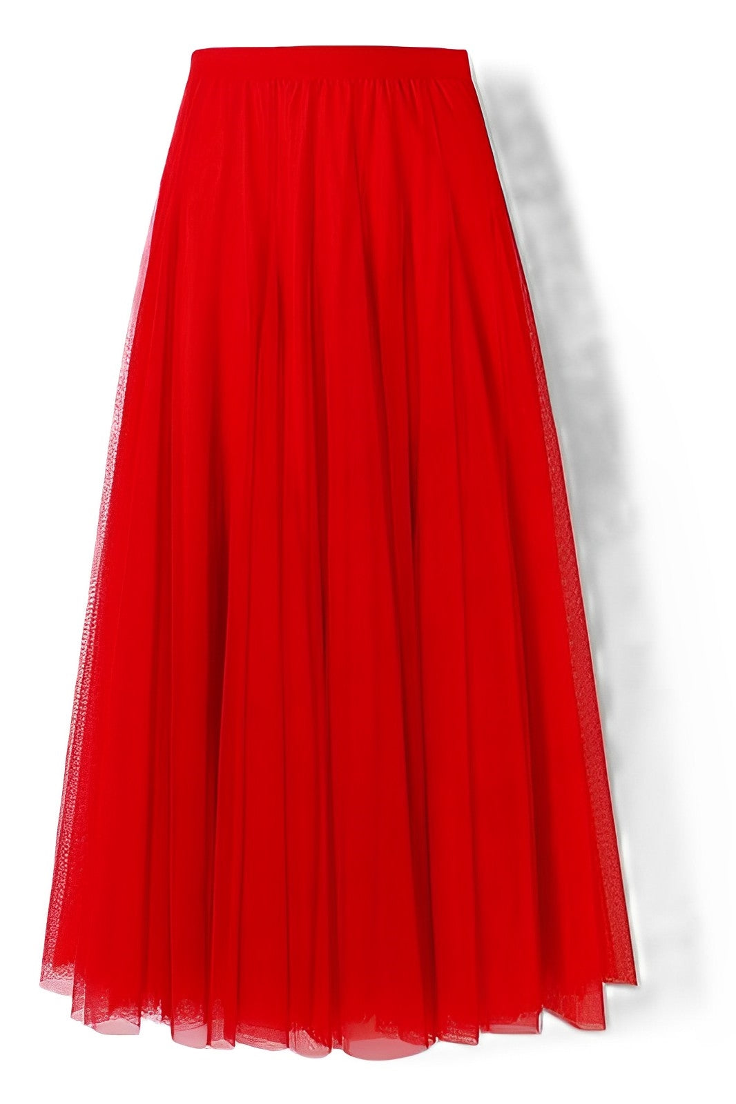 Maleah – Fustă midi pliată din material de plasă