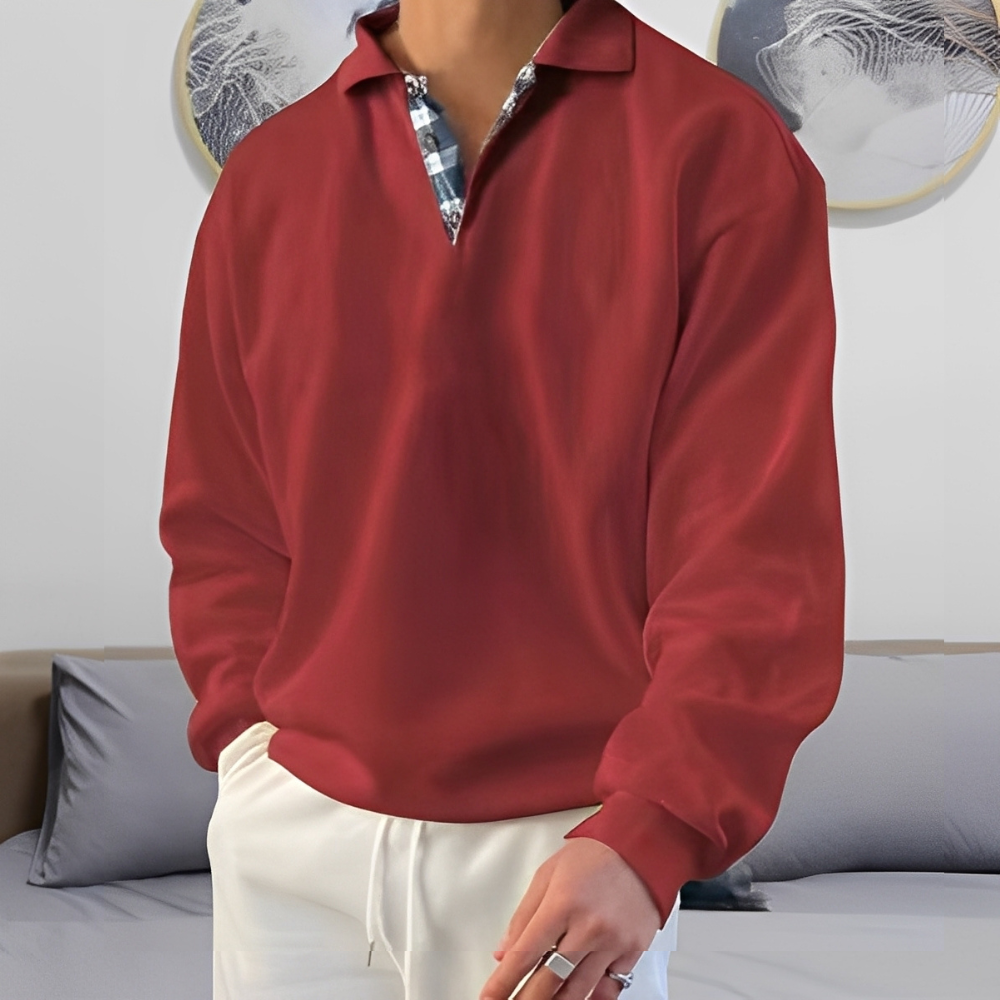 Colsen - Pulover stilat pentru bărbați cu fermoar