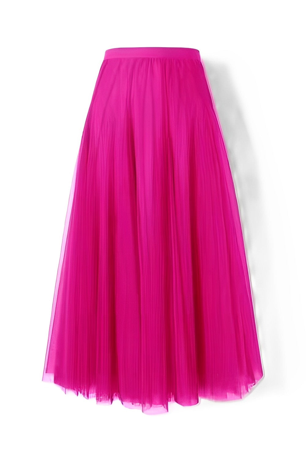 Maleah – Fustă midi pliată din material de plasă