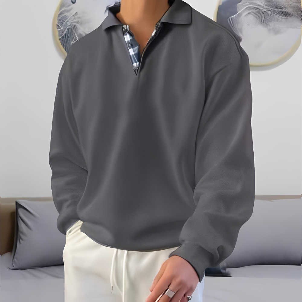 Colsen - Pulover stilat pentru bărbați cu fermoar