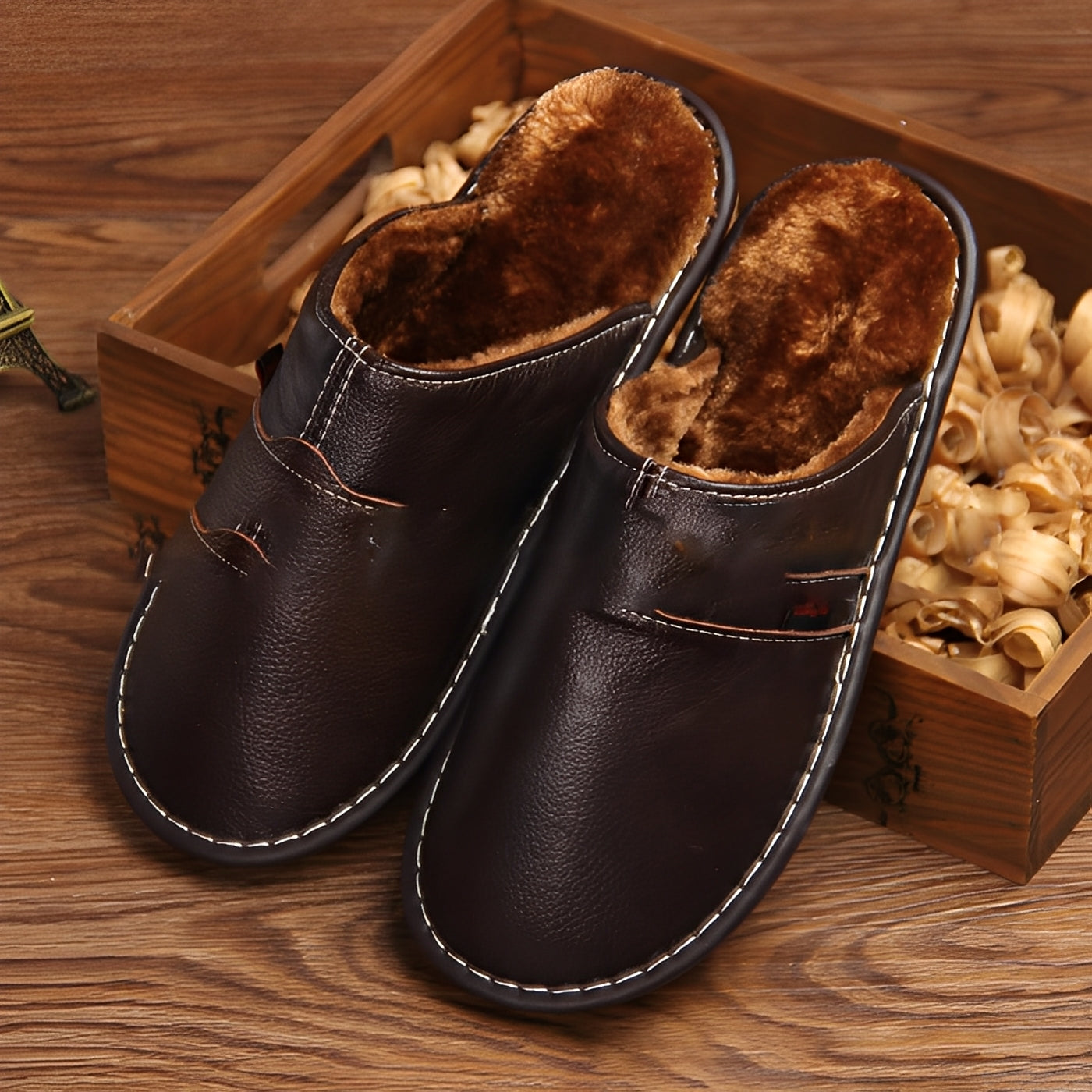 Xavier - Sandale calde din bumbac pentru bărbați