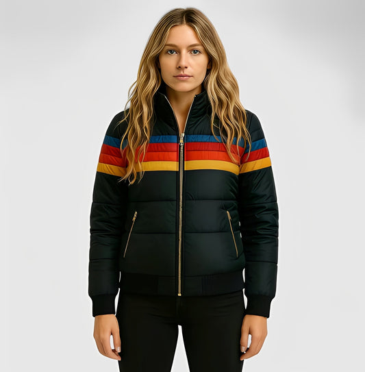 Hesterr - Manta cu glugă din blană pentru femei