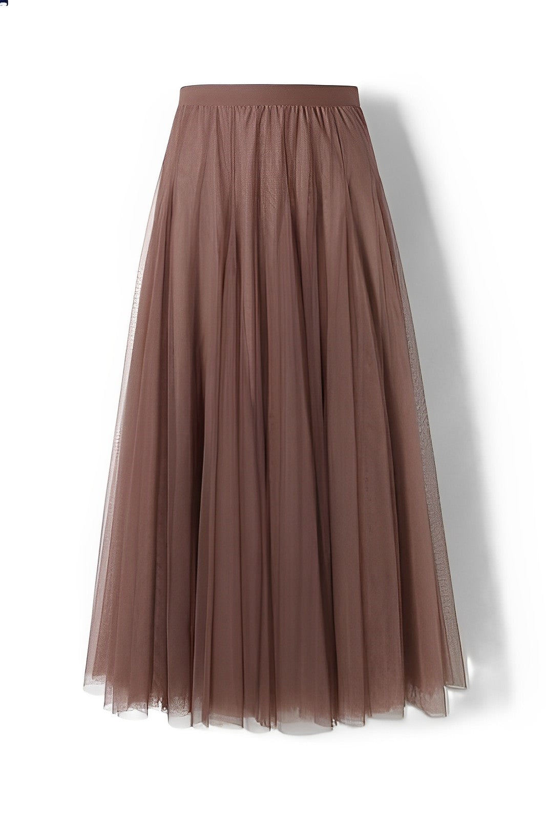 Maleah – Fustă midi pliată din material de plasă