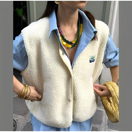 Bénédicte - Vestă confortabilă din polar pentru femei