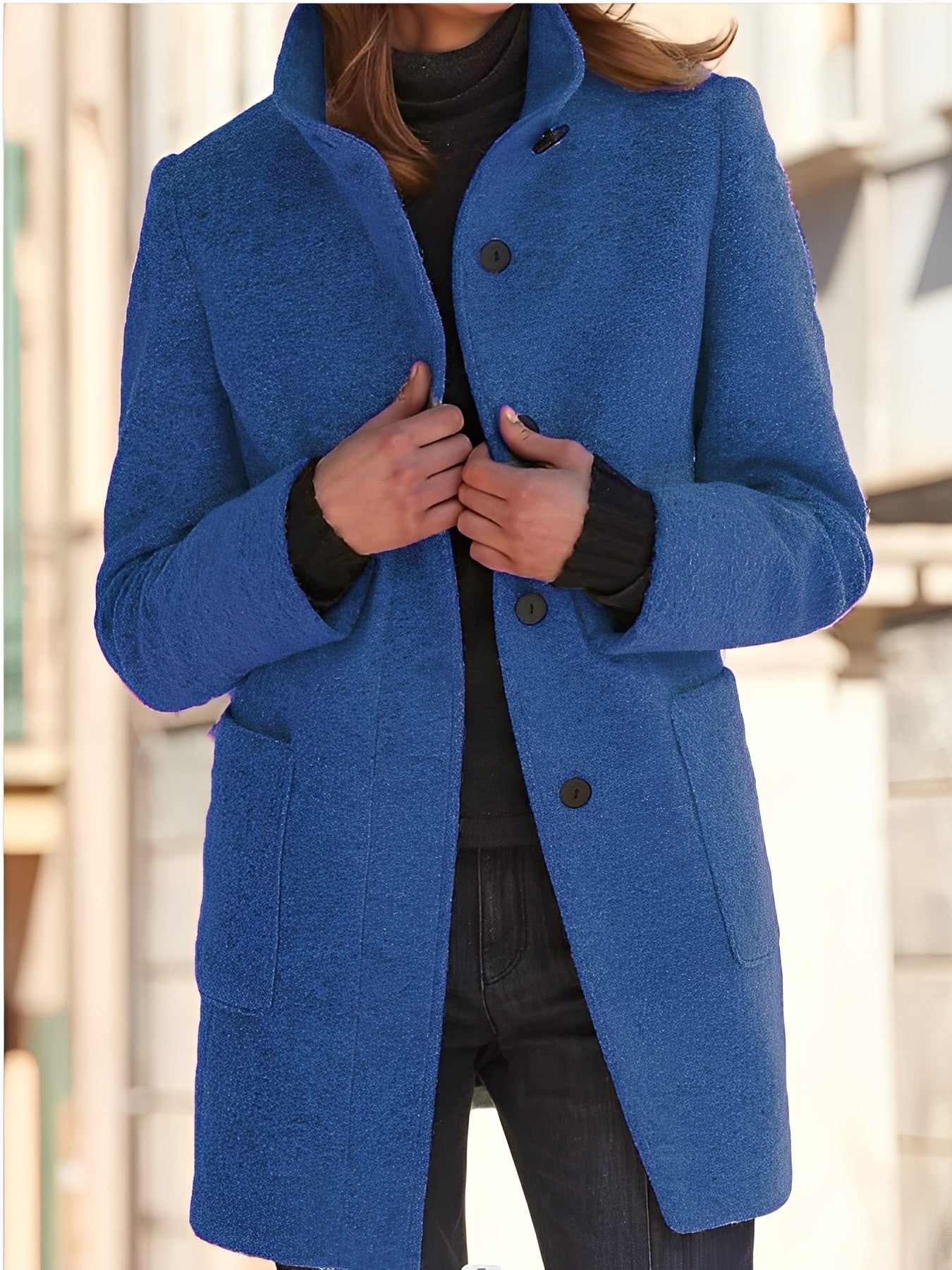 Julissa - Manta de iarnă caldă cu buzunar pentru femei