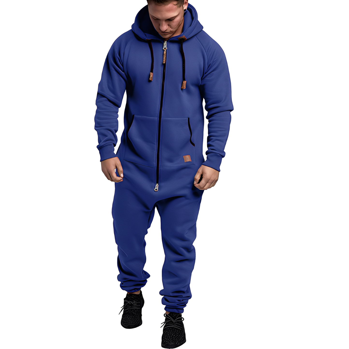 Benson - Overall Fleece pentru Bărbați, Confortabil, cu Glugă