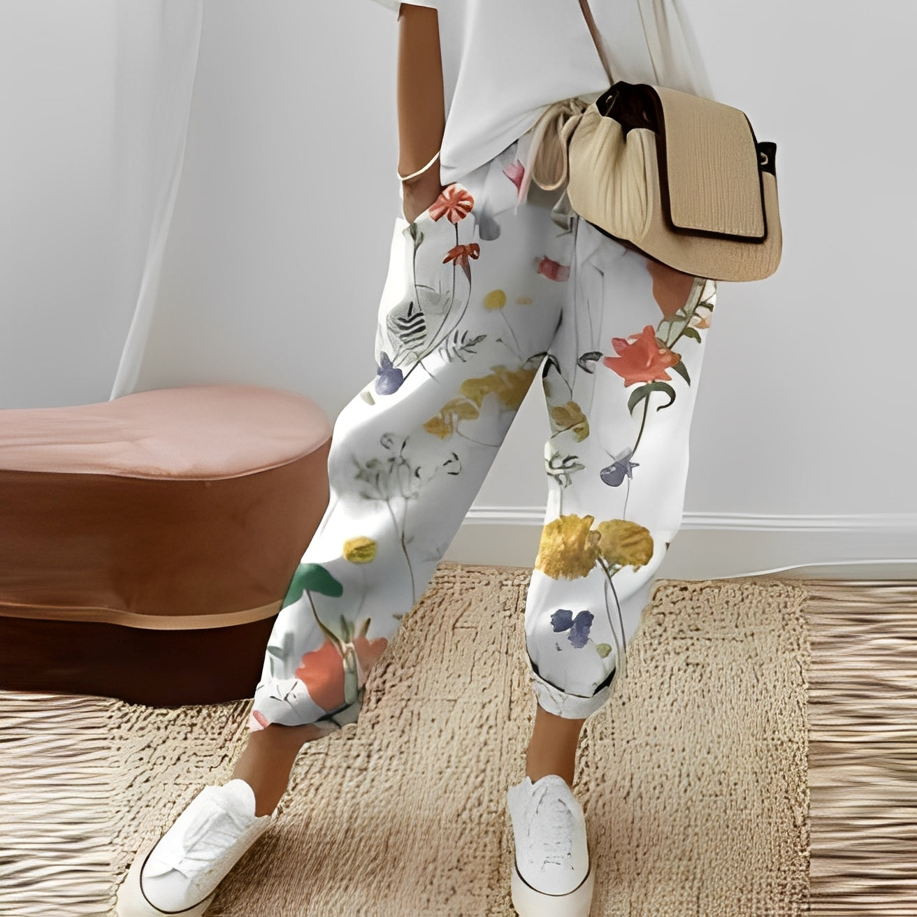 Brigitte - Pantalon cu șnur pentru femei