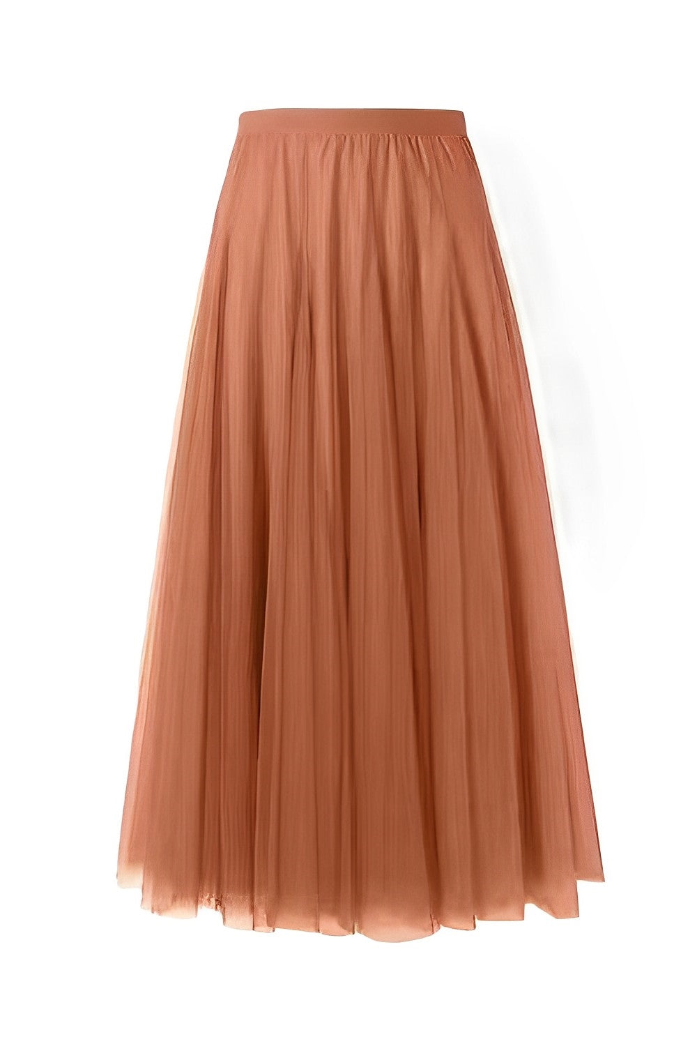 Maleah – Fustă midi pliată din material de plasă