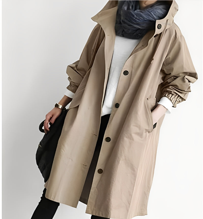 Alicia - Trench-coat cu glugă pentru femei
