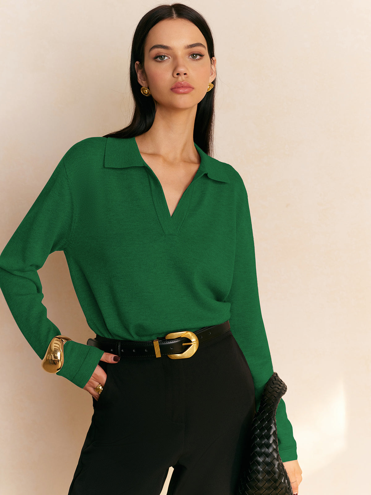 Fiona – Pullover cu guler de timp liber