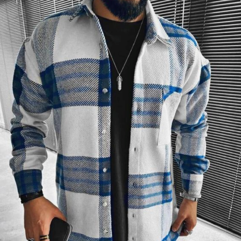 Ben – Camasa Carre cu Buzunar pentru Barbati