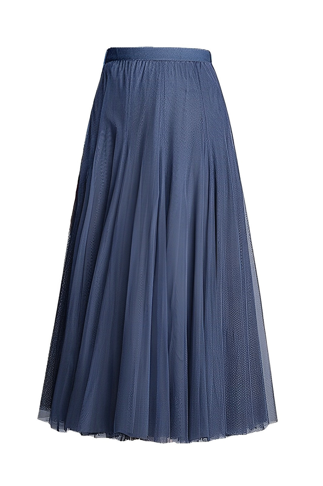 Maleah – Fustă midi pliată din material de plasă