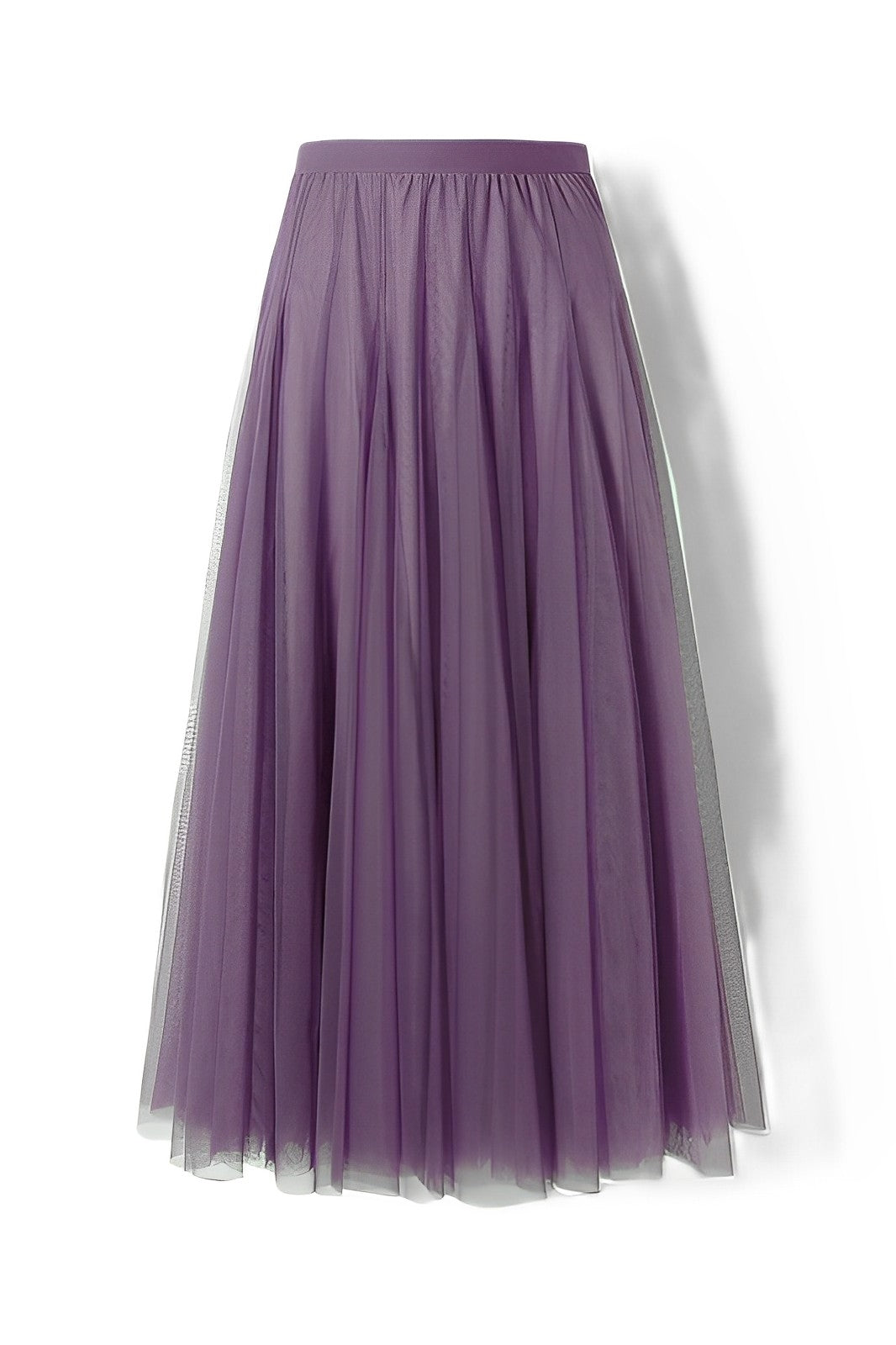 Maleah – Fustă midi pliată din material de plasă