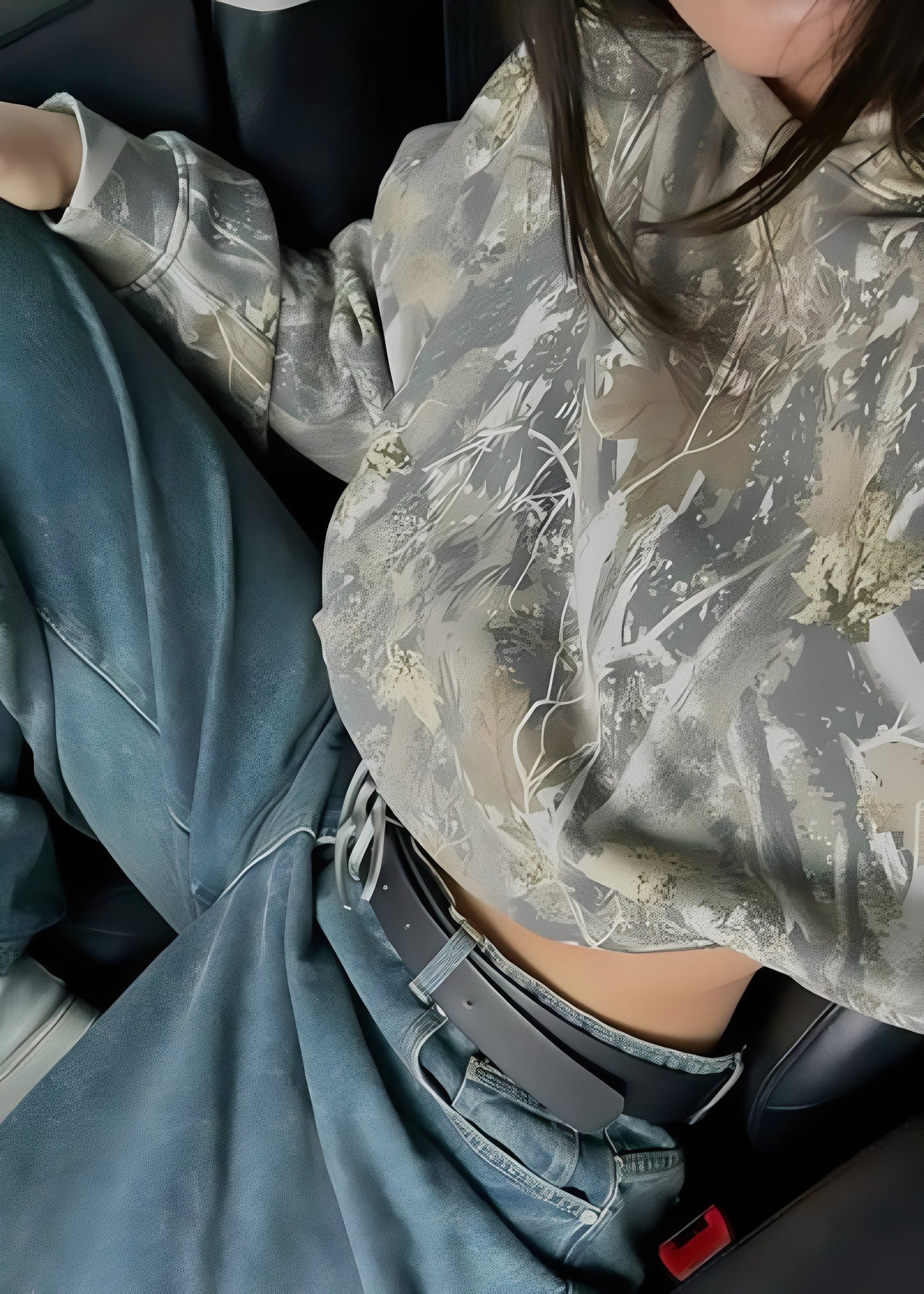 Rosanne - Hanorac modern cu imprimeu pentru femei