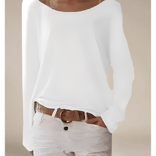 Alexa – Lettere Rundhalset Fintstrikket Sweater